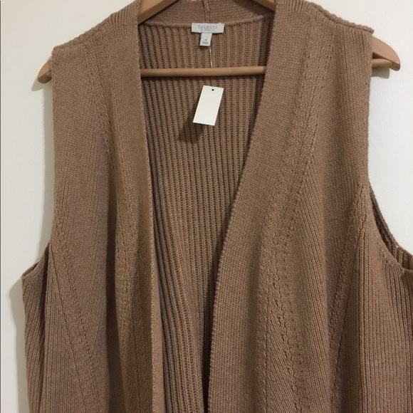 TALBOT FRONT OPEN CARDIGAN SLEEVELESS KNIT WEST - Picture 6 of 10